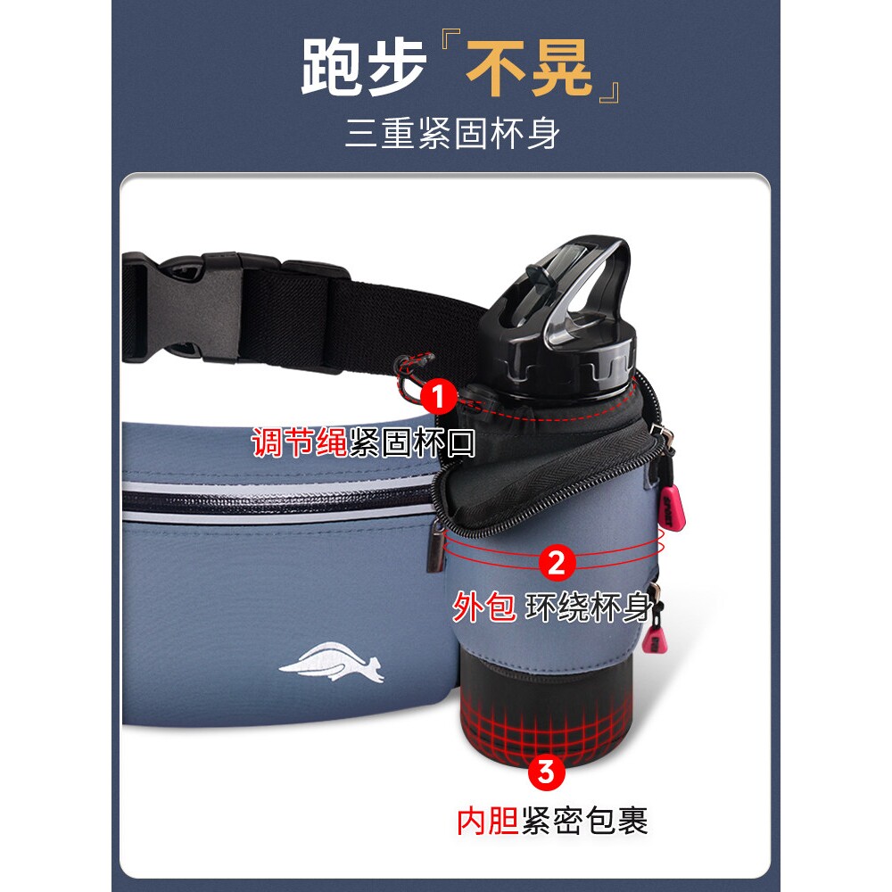 Japanese imported waist bag sports waterproof running mobile phone bag