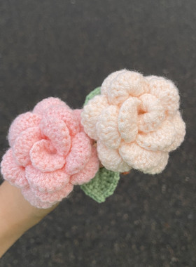 张小昕DIY手工编织玫瑰花束礼物