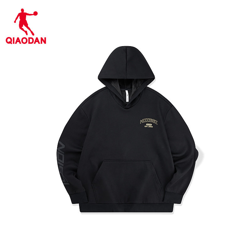 中国乔丹运动卫衣男2026春季新款连帽套头针织上衣保暖男士休闲,淘宝优惠券,粉丝福利购,淘宝优惠卷