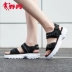 Giày nữ Jordan Sandals 2019 Mùa hè Mới Velcro Giày đế bằng nữ Giày đế mềm nhẹ Giày đi biển - Giày thể thao / sandles Giày thể thao / sandles