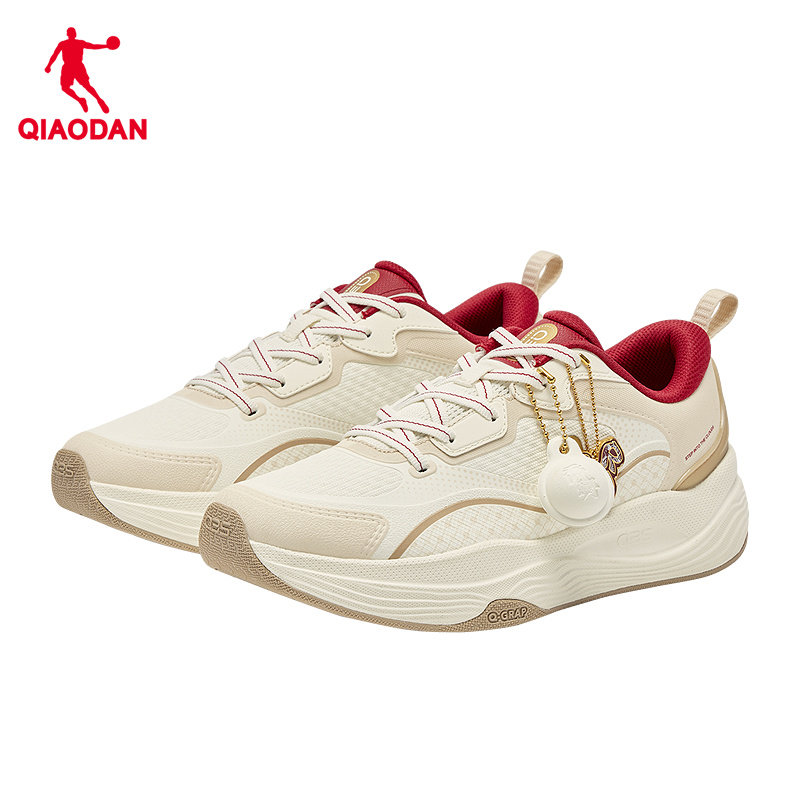 乔丹休闲鞋女运动鞋2026春季新年款红色鞋子厚底增高革面防水女鞋,淘宝优惠券,粉丝福利购,淘宝优惠卷