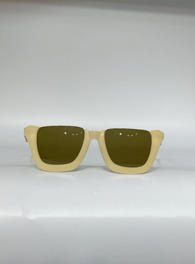 方形半框太阳眼镜女款SMU21NS时尚遮阳墨镜男款防紫外线黑蓝浅黄