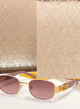 男女款椭圆小框时尚防紫外线墨镜