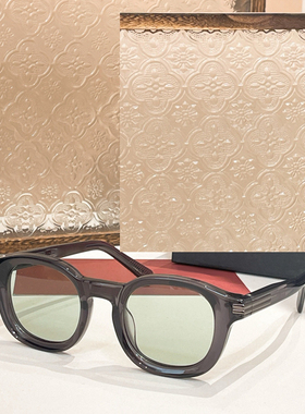 时尚复古风圆形遮阳墨镜男女通用