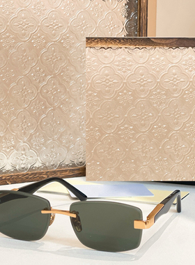 时尚网红风遮阳墨镜方形无框男女