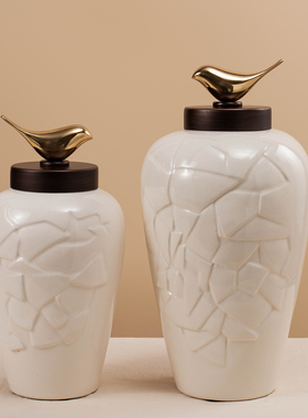 馨锦轩新中式陶瓷摆件家居装饰品