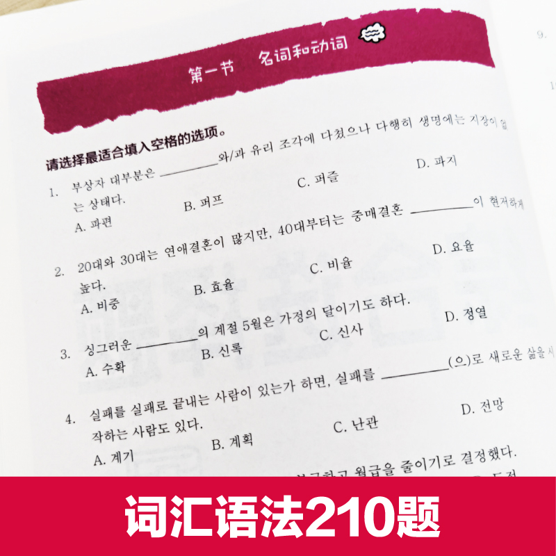 CATTI韩国语三级笔译实务综合能力210道词汇语法16篇阅读朝鲜语韩语3级三级笔实务辅导教材全国翻译资格考试华东理工大学出版社 - 图1