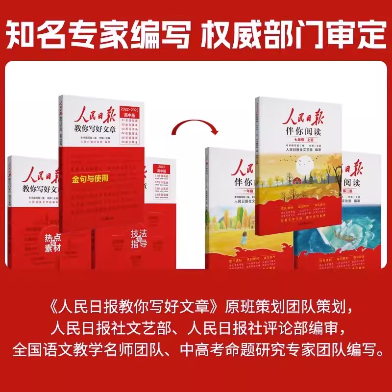 2025人民日报伴你阅读初中七年级八九年级上下册高中高一高二高三人民日报教你写好文章带你读时政读写作素材积累阅读理解专项训练
