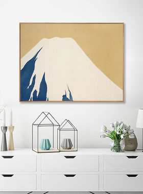 神坂雪佳装饰画日式禅意浮世绘富士山民宿酒店日料店小众风景挂画