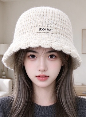秋冬女款保暖显脸小渔夫帽