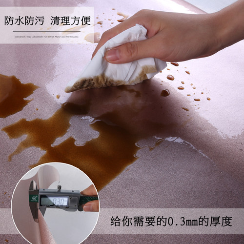 厨房橱柜门贴纸防水自粘冰箱纯色衣柜厨柜防油装饰家具翻新墙贴画 - 图2
