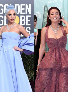 法式轻奢新娘主婚纱一字肩晚礼服配饰晚宴项链耳环结婚高级感大气