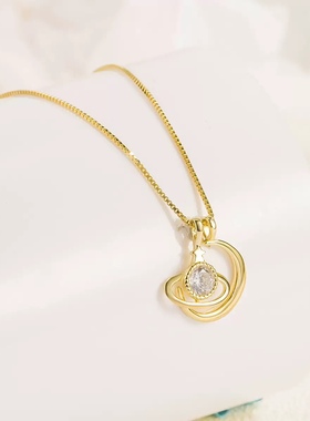 生日礼物法式名媛礼服项链