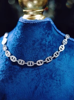 轻奢小众高级感猪鼻子新娘项链晚礼服主婚纱颈链锁骨链choker配饰