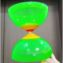 Shenao 3-axis double head hollow bamboo soft rubber double bowl without sound shake buzz 130-3 shaft figure empty bamboo old man fitness bullshit