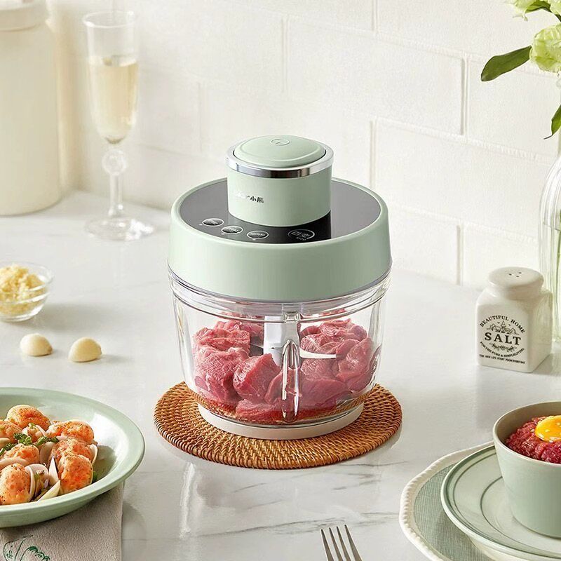 小熊QSJ-D03X1绞肉机家用电动小型多功能切打肉碎菜绞馅器2L料理