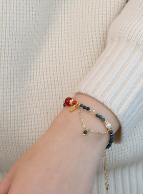 轻奢新中式时尚天然石手链