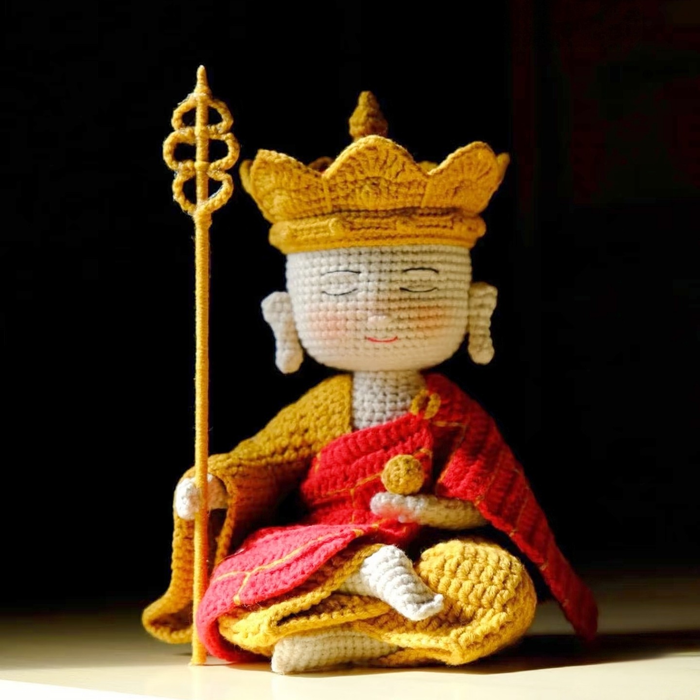 正版原创diy观音菩萨佛陀摆件手工释迦摩尼毛线编钩针玩偶材料包,淘宝优惠券,粉丝福利购,淘宝优惠卷