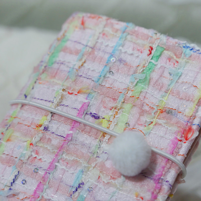 躲在耳里|限量毛呢活页|糖果色多巴胺可爱精致氛围重工手帐本m5a7,淘宝优惠券,粉丝福利购,淘宝优惠卷