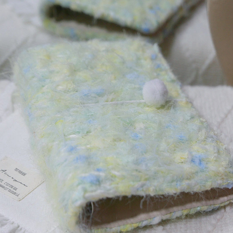 躲在耳里|手工毛线|淡雅温柔毛茸茸精致高级氛围重工手帐本m5a7,淘宝优惠券,粉丝福利购,淘宝优惠卷