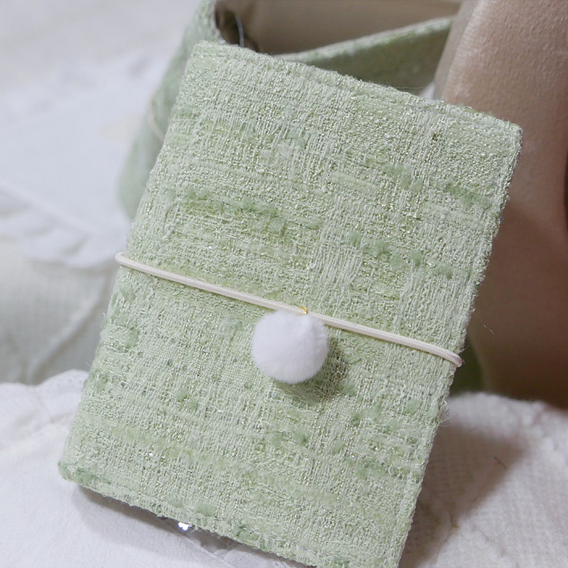 躲在耳里|限量毛呢活页|绿色清新耐看经典高级氛围重工手帐本m5a7,淘宝优惠券,粉丝福利购,淘宝优惠卷