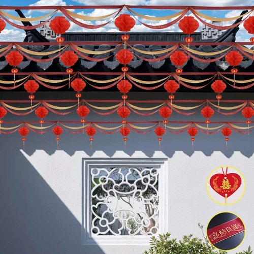 Свадебный сельский двор декоративный