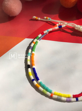 美式街头奇幻复古色彩两条装手链