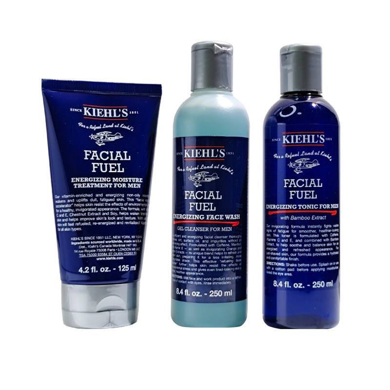 科颜氏男士护肤三件套装盒洗面奶洁面250ml+爽肤水250ml+乳液75ml,淘宝优惠券,粉丝福利购,淘宝优惠卷