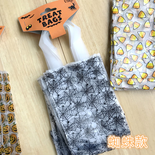 外贸万圣节透明手提拎袋 多款式13*17*8cm塑料礼品袋包装袋批发 - 图2