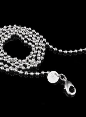 加长项链时尚风银饰品