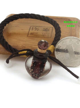 装朱砂夜光简约风琉璃吊坠手环