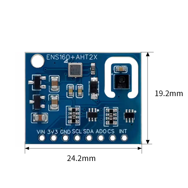 ENS160+AHT21 二氧化碳CO2 eCO2 TVOC 空气质量及温湿度传感器 - 图2