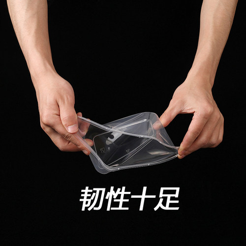 一次性餐盒长方形透明黑色塑料饭盒外快餐盒汤碗卖打包盒便当盒 - 图2
