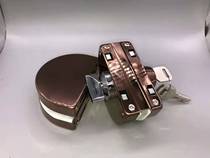 Rose Gold Perforated Ramen Office Shop Bathroom Glass Door Lock