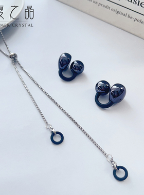 仲夏之晶耳夹耳机防丢链防掉项链