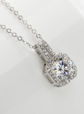 仲夏之晶925银女项链简约