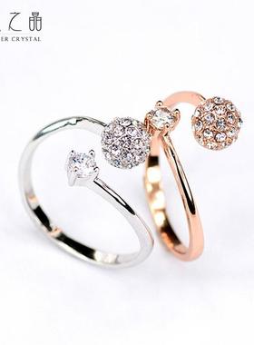 仲夏之晶原创求婚钻戒戒指女