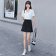 Anti-exposure short skirt A line for petite professional