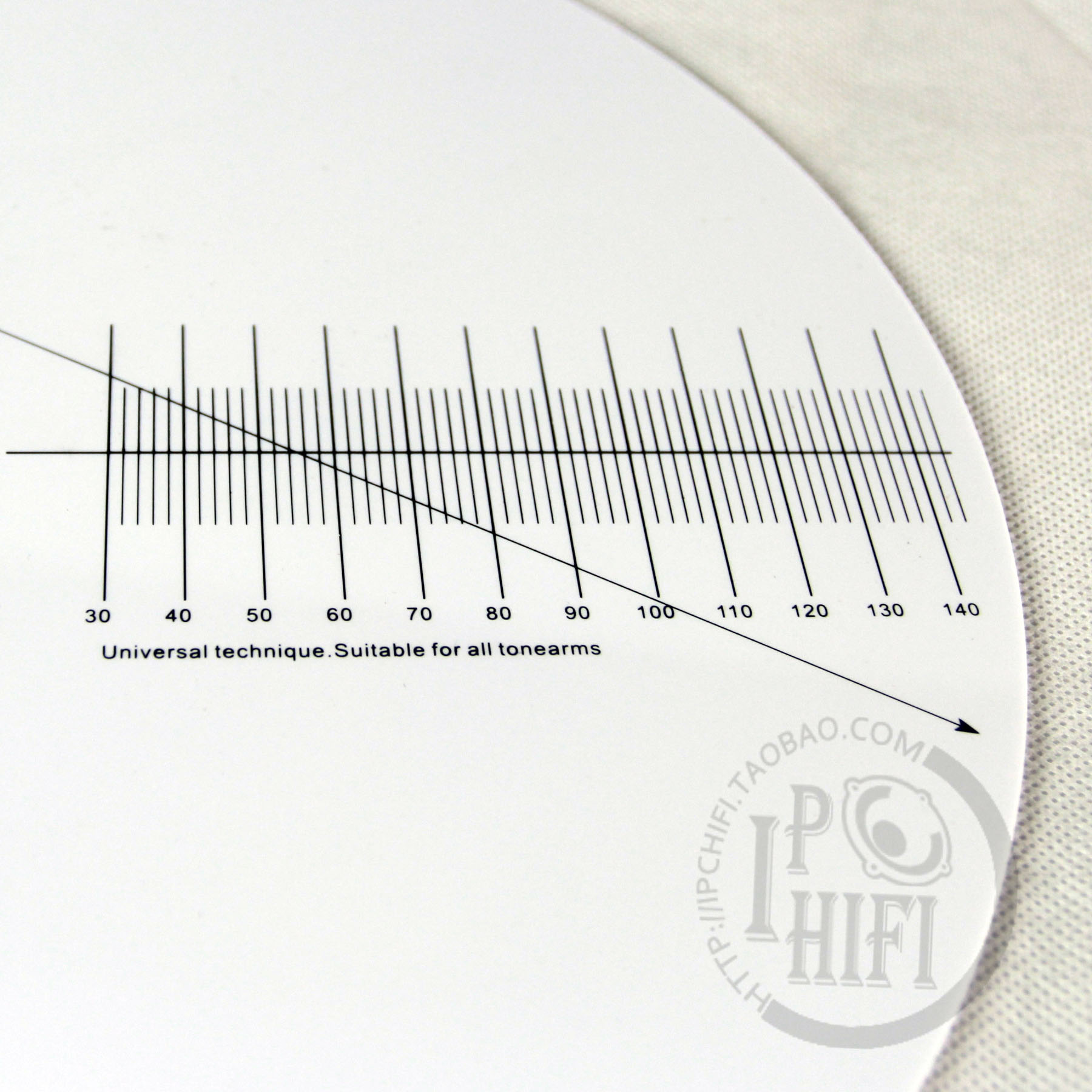 LP黑胶规尺 elvon伊文 唱机测速盘 唱针唱头角度校准盘/超距检测 - 图1