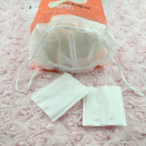 Хлопковая коробка для хранения, двусторонние хлопковые ватные диски, 500 штук, увеличенная толщина