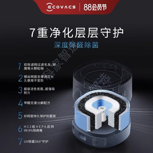 科沃斯ANDYPRO智能家用空气净化机器人除醛除霾静音运行自动回充 - 图2