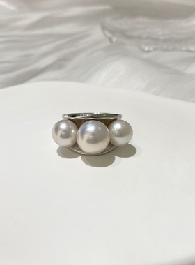 muer沐耳天然爱迪生淡水珍珠戒指