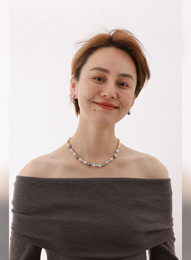 muer沐耳淡水巴洛克珍珠项链