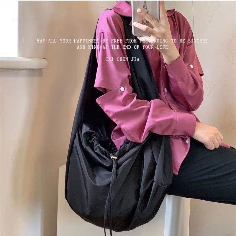 Nylon Crossbody Bags for Women Totes Folds Underarm Bag Fem-图3