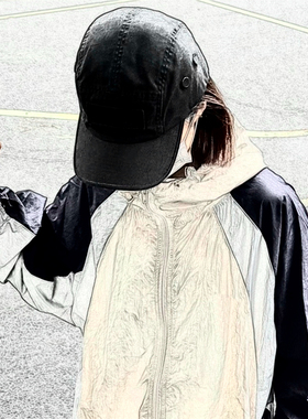 美潮原创Military Camp Cap 字母刺绣鸭舌帽棒球帽帽子 男女同款
