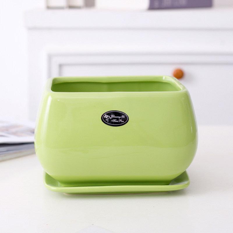 长方形花盆陶瓷大号家用客厅北欧简约带托盘多肉绿萝君子兰蝴蝶兰,淘宝优惠券,粉丝福利购,淘宝优惠卷