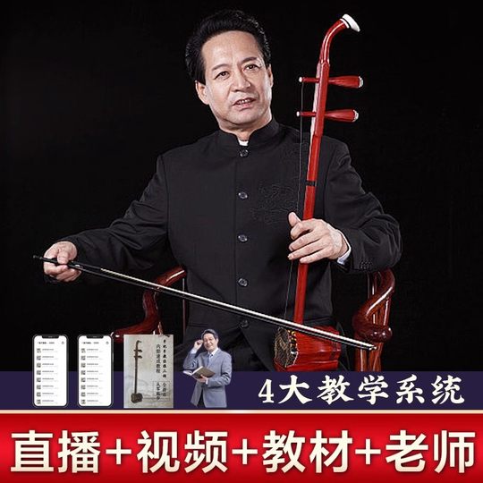 高档黑檀木紫檀木二胡乐器初学者入门儿童成人考级胡琴厂家直苏州