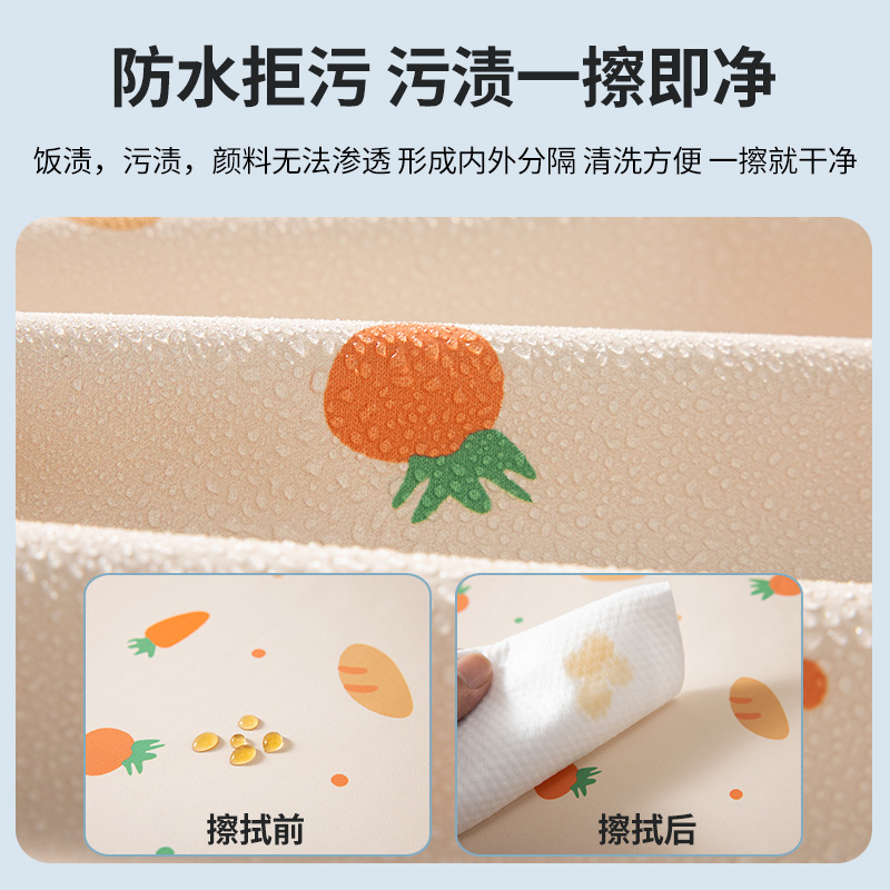 Baby smock, infant and toddler eating all-season long-sleeved waterproof bib, anti-dirty and anti-fouling, children's meal pocket, kindergarten apron