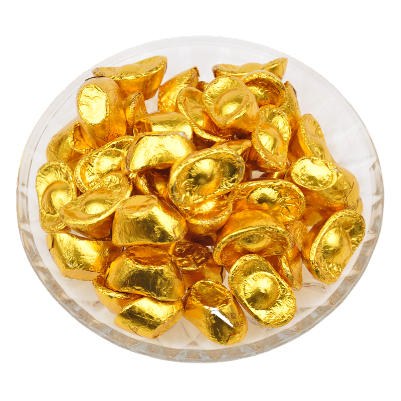 韩世金币金元宝花生金条巧克力散装500g喜糖烘焙生日蛋糕装饰年货,淘宝优惠券,粉丝福利购,淘宝优惠卷