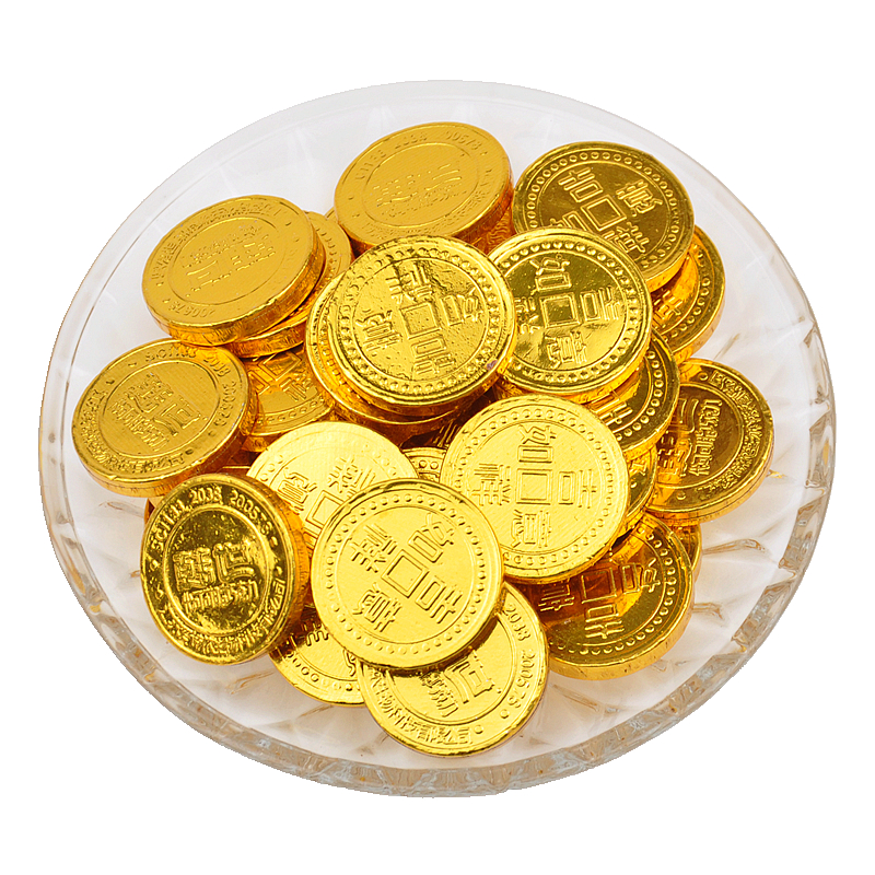 韩世金币金元宝花生金条巧克力散装500g喜糖烘焙生日蛋糕装饰年货,淘宝优惠券,粉丝福利购,淘宝优惠卷